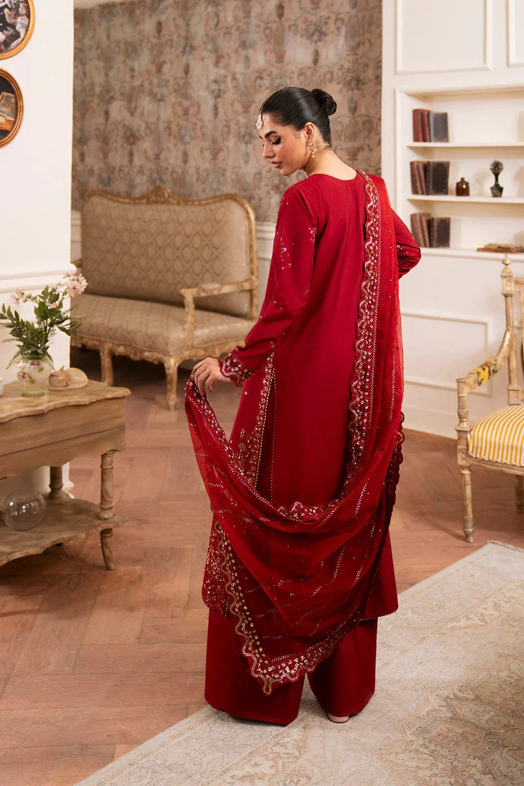 Neeshay | Luxe Pret | Crimora - Aqsa Fabrics