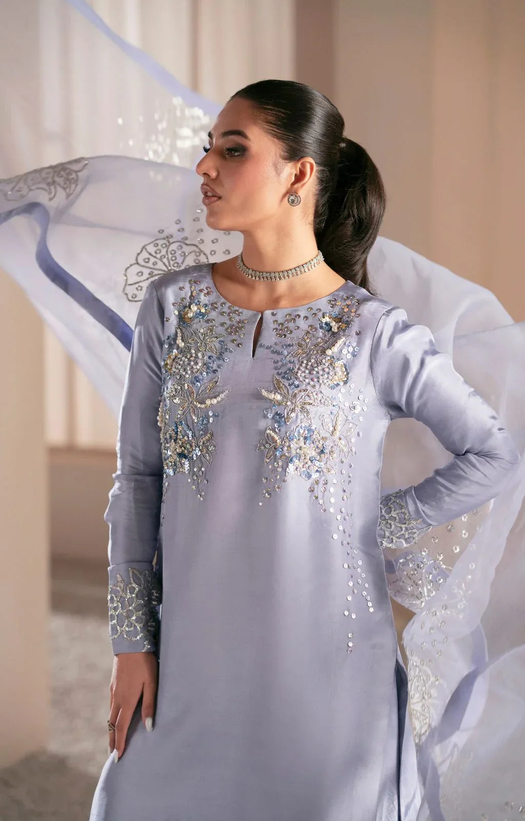 Ajr Couture | Symphony Luxe Festive 25 | Crimson - Aqsa Fabrics