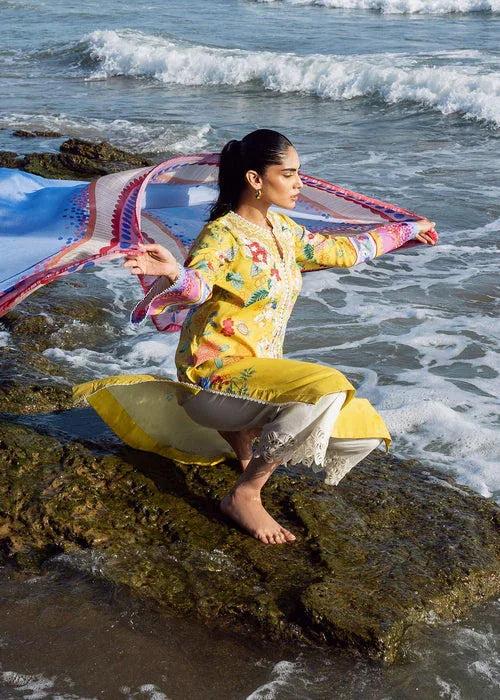 Sadaf Fawad Khan | Siraa Lawn 25 | Sea Flora - Aqsa Fabrics