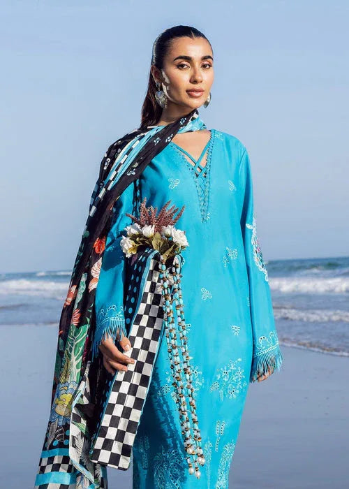 Sadaf Fawad Khan | Siraa Lawn 25 | Mystic Sea - Aqsa Fabrics