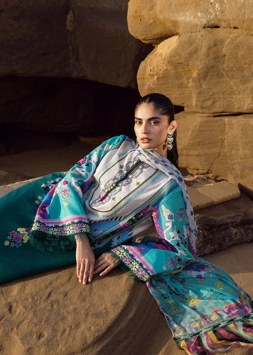 Sadaf Fawad Khan | Siraa Lawn 25 | Surf Gypsy - Aqsa Fabrics