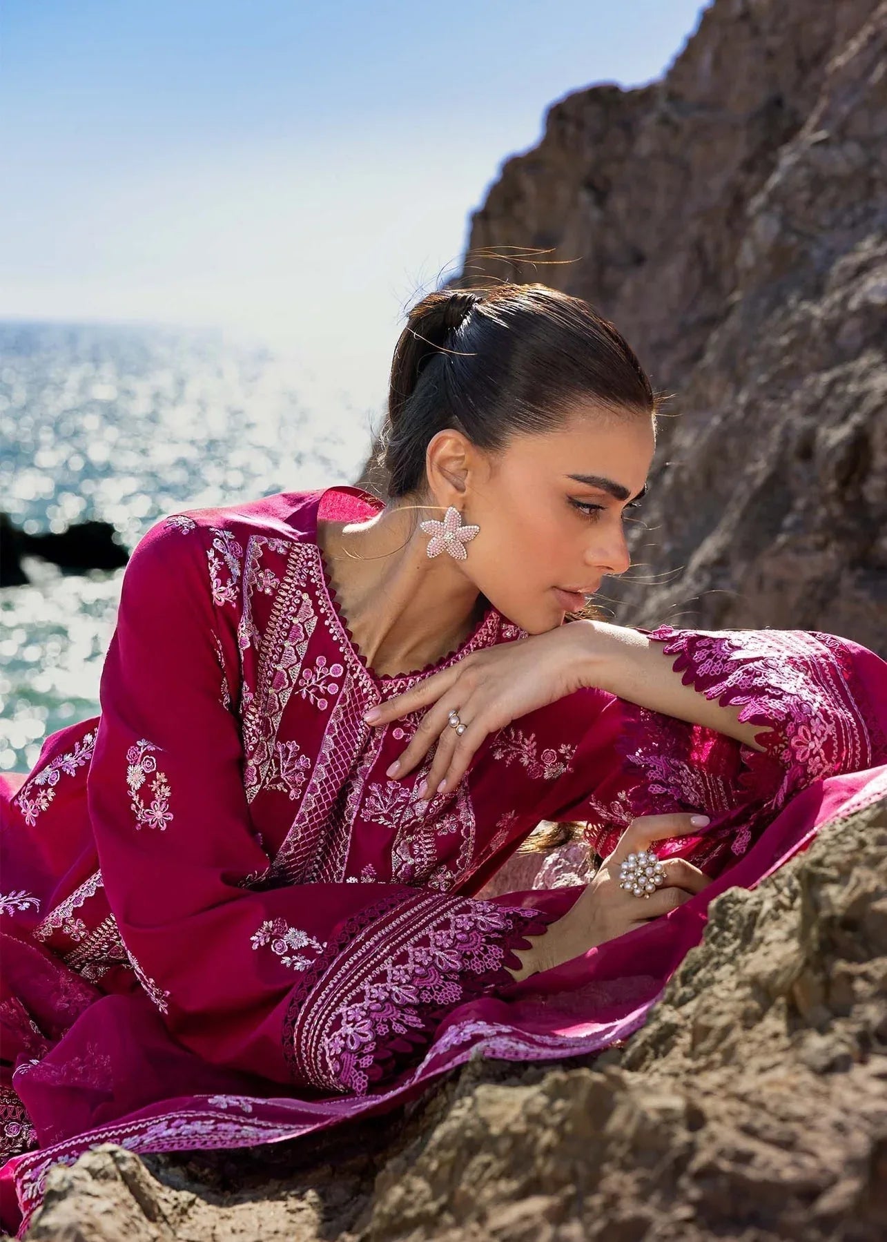 Akbar Aslam | Mare Lawn Edit 25 | Nirvana - Aqsa Fabrics