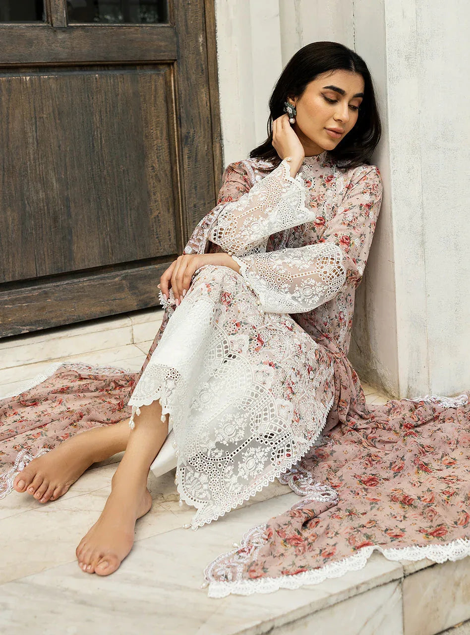 Zainab Chottani | Chikankari 25 | Lamia - 9A - Aqsa Fabrics