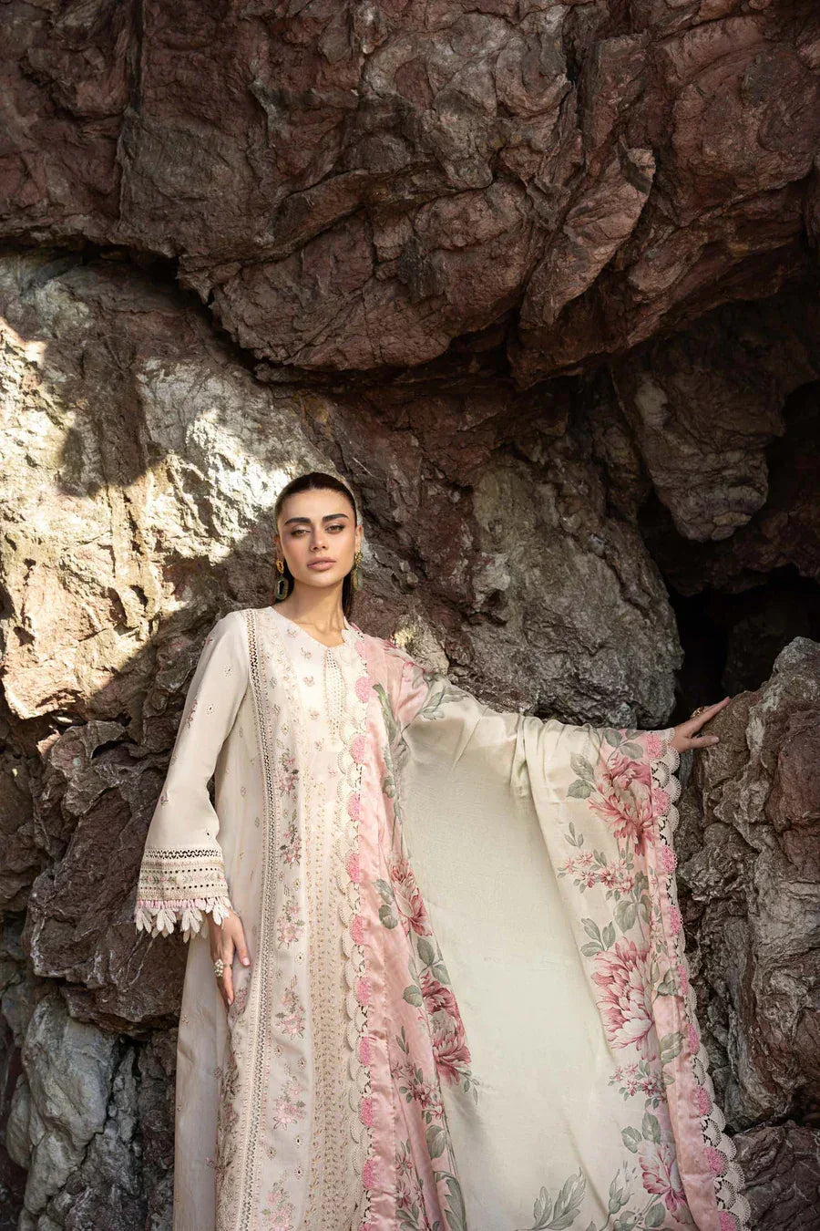 Akbar Aslam | Pret Lawn | Syelle - Aqsa Fabrics