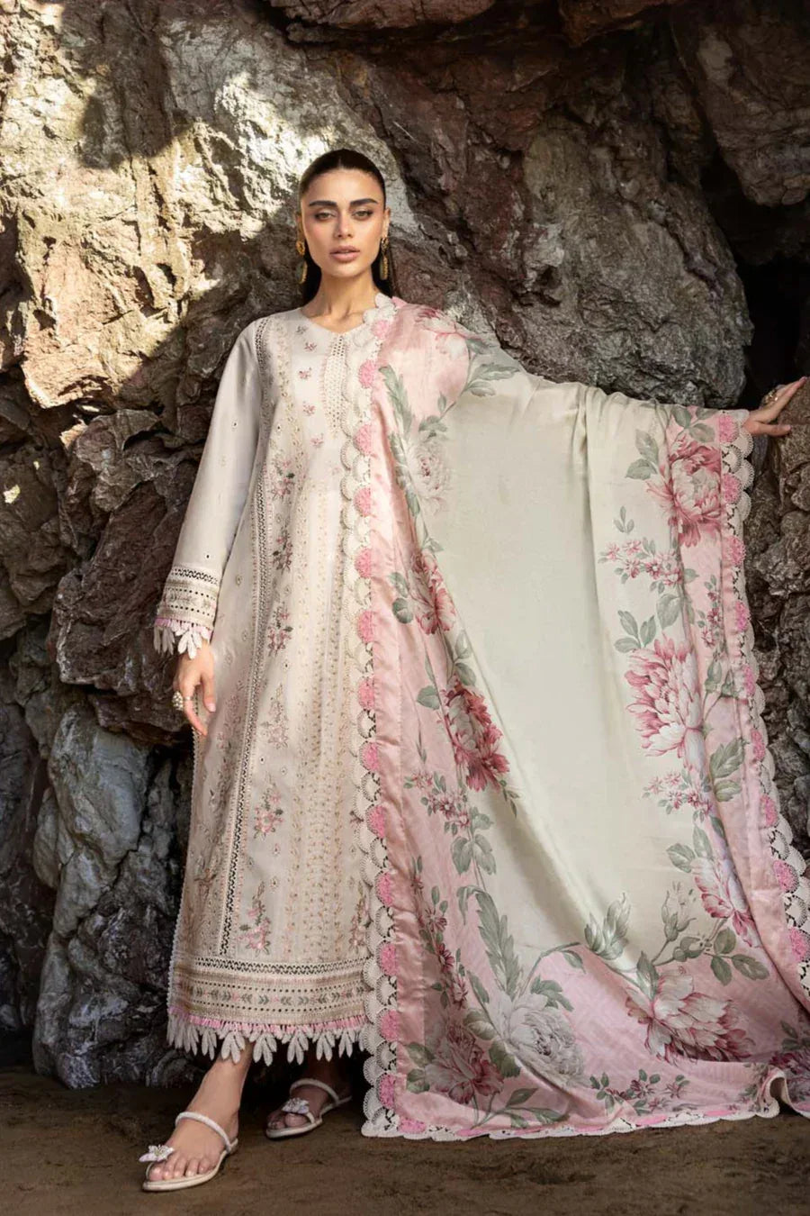 Akbar Aslam | Pret Lawn | Syelle - Aqsa Fabrics