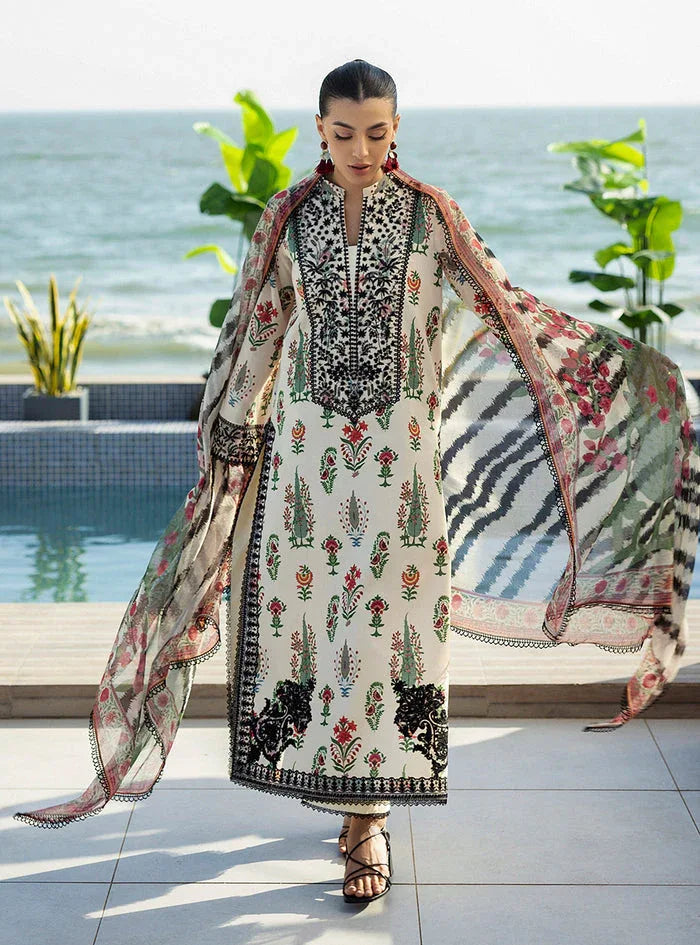 Zainab Chottani | Tahra Lawn 25 | Azureh - Aqsa Fabrics