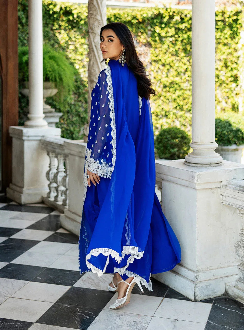 Zainab Chottani | Ramadan Edit 25 | Cobalt Dreamscape - Aqsa Fabrics
