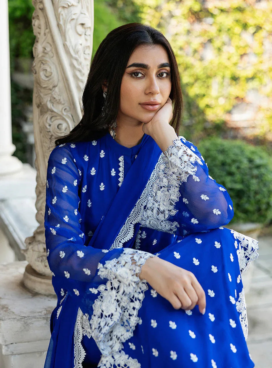 Zainab Chottani | Ramadan Edit 25 | Cobalt Dreamscape - Aqsa Fabrics