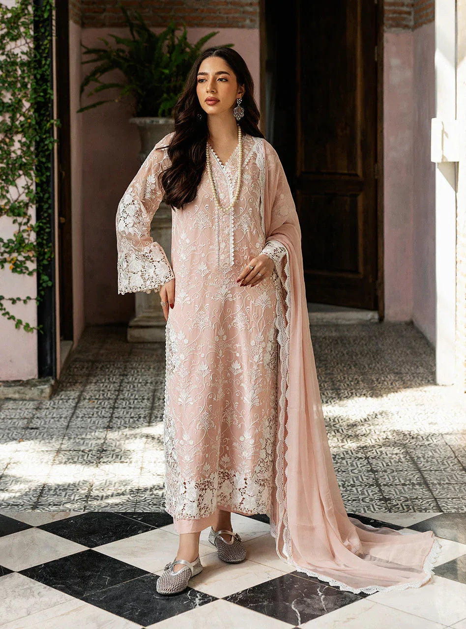 Zainab Chottani | Ramadan Edit 25 | Salmon Pink Celeste - Aqsa Fabrics