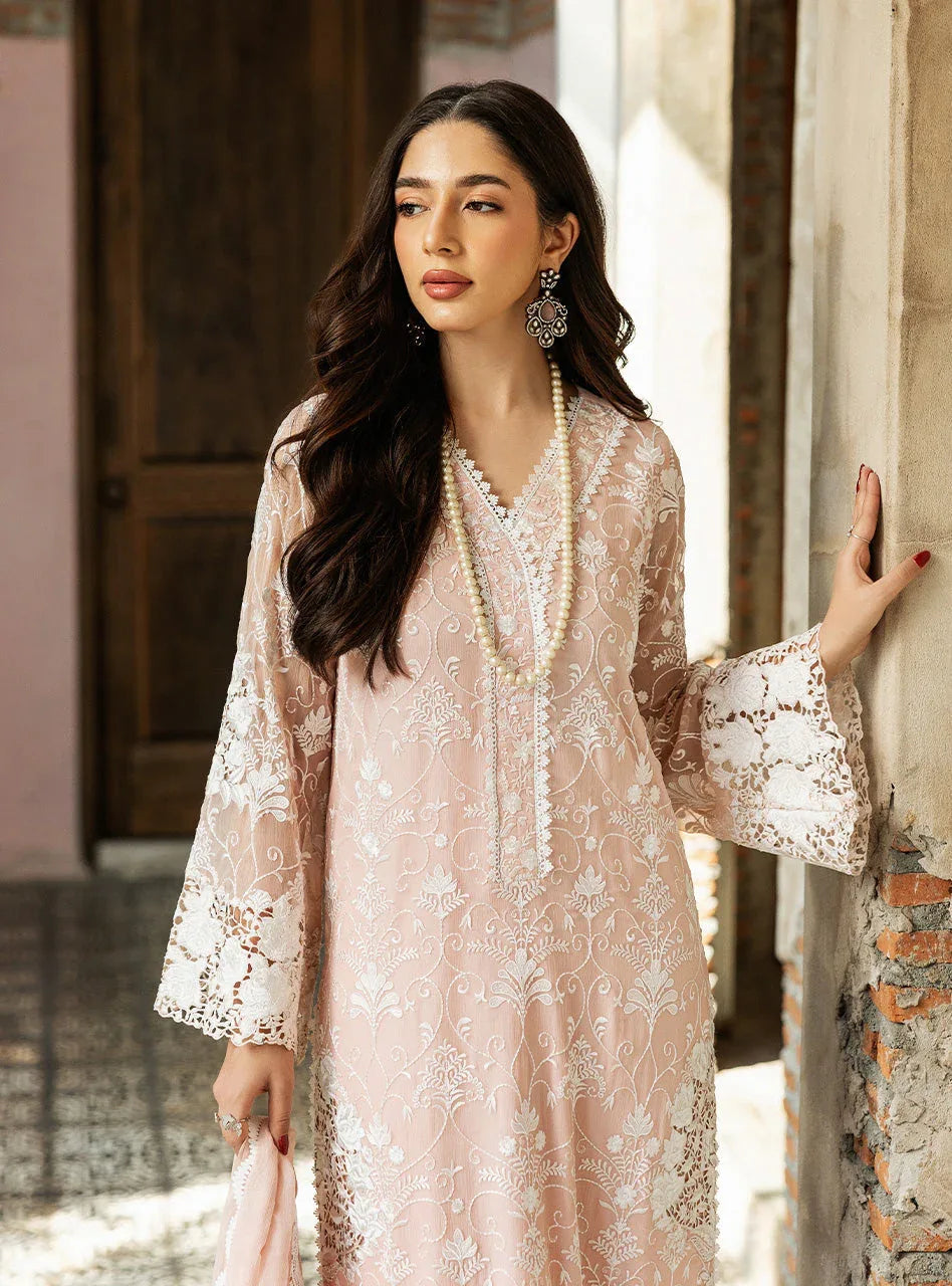 Zainab Chottani | Ramadan Edit 25 | Salmon Pink Celeste - Aqsa Fabrics