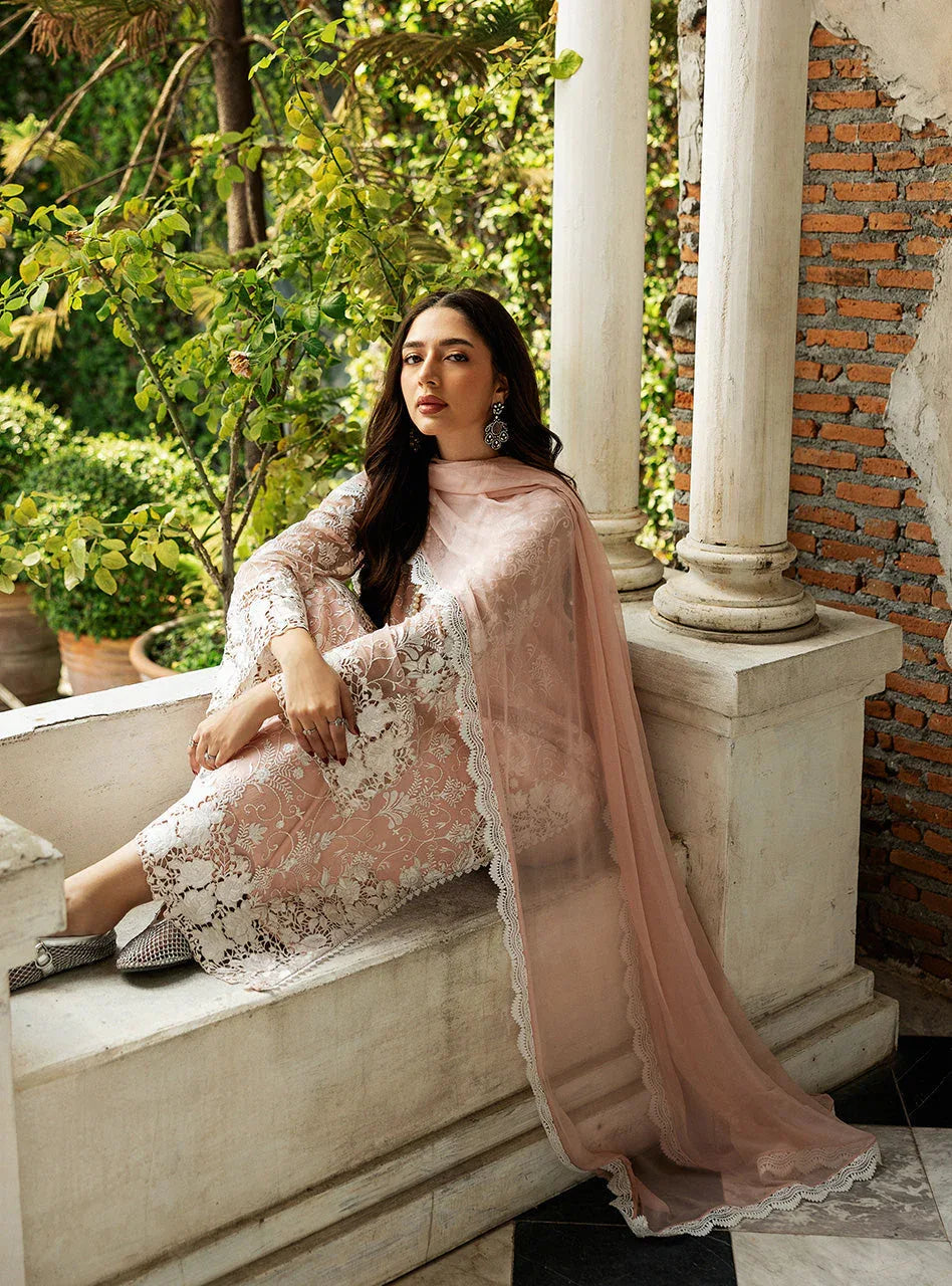 Zainab Chottani | Ramadan Edit 25 | Salmon Pink Celeste - Aqsa Fabrics