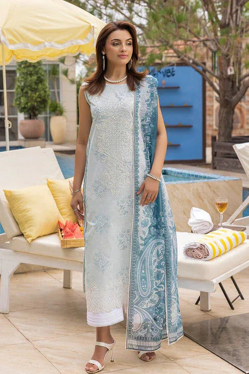 Saad Shaikh | Lawn 25 | Aqua - Fizzora - Aqsa Fabrics