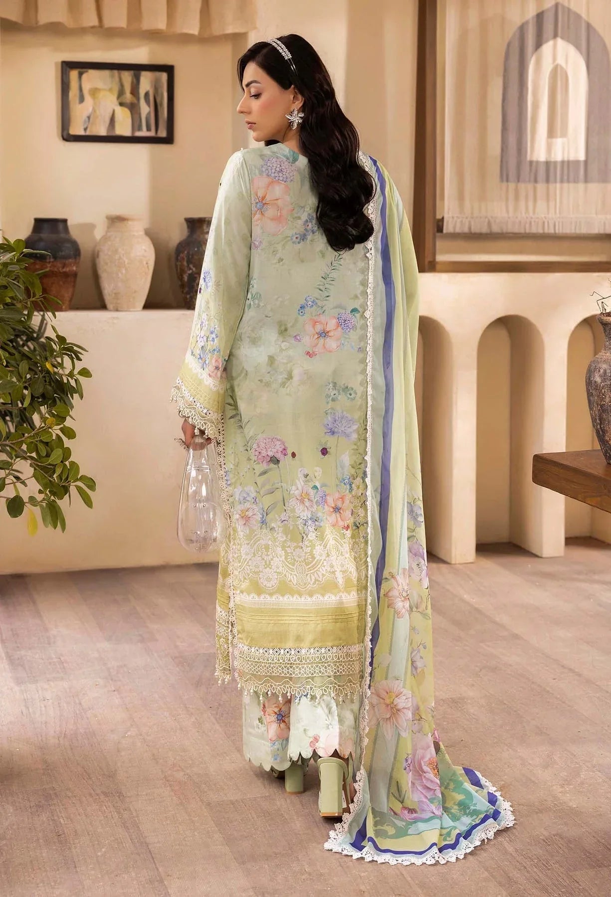 Adans Libas | Chantelle Print Lawn | CHANTELLE 99956 - Aqsa Fabrics
