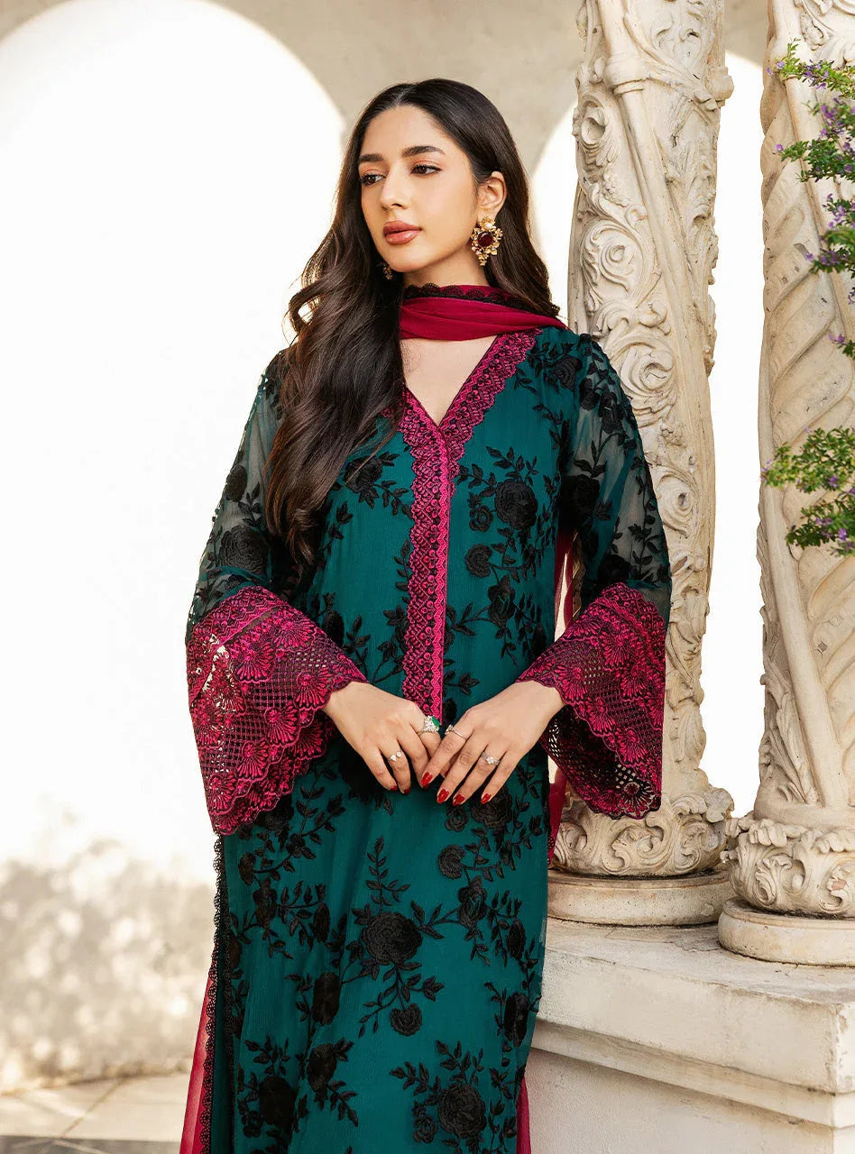 Zainab Chottani | Ramadan Edit 25 | Emerald Twilight - Aqsa Fabrics