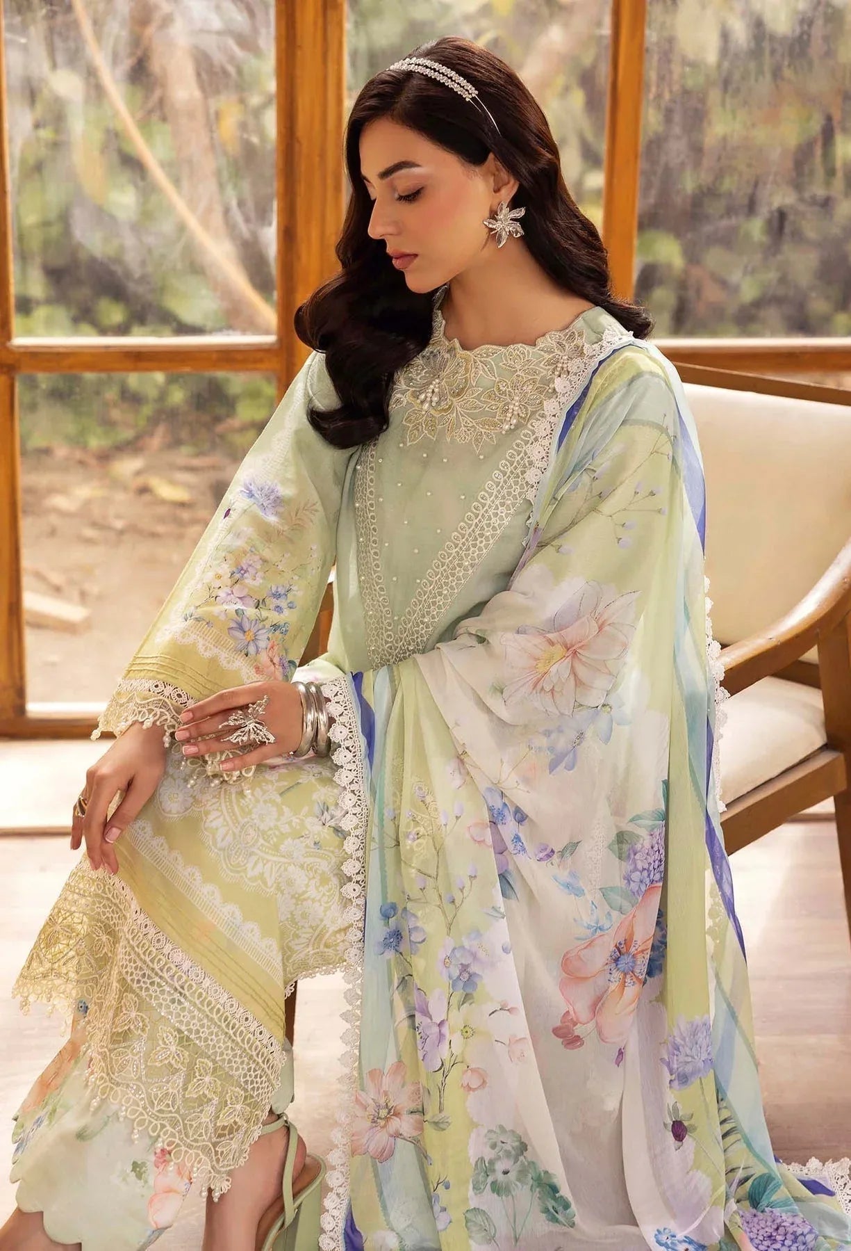 Adans Libas | Chantelle Print Lawn | CHANTELLE 99956 - Aqsa Fabrics