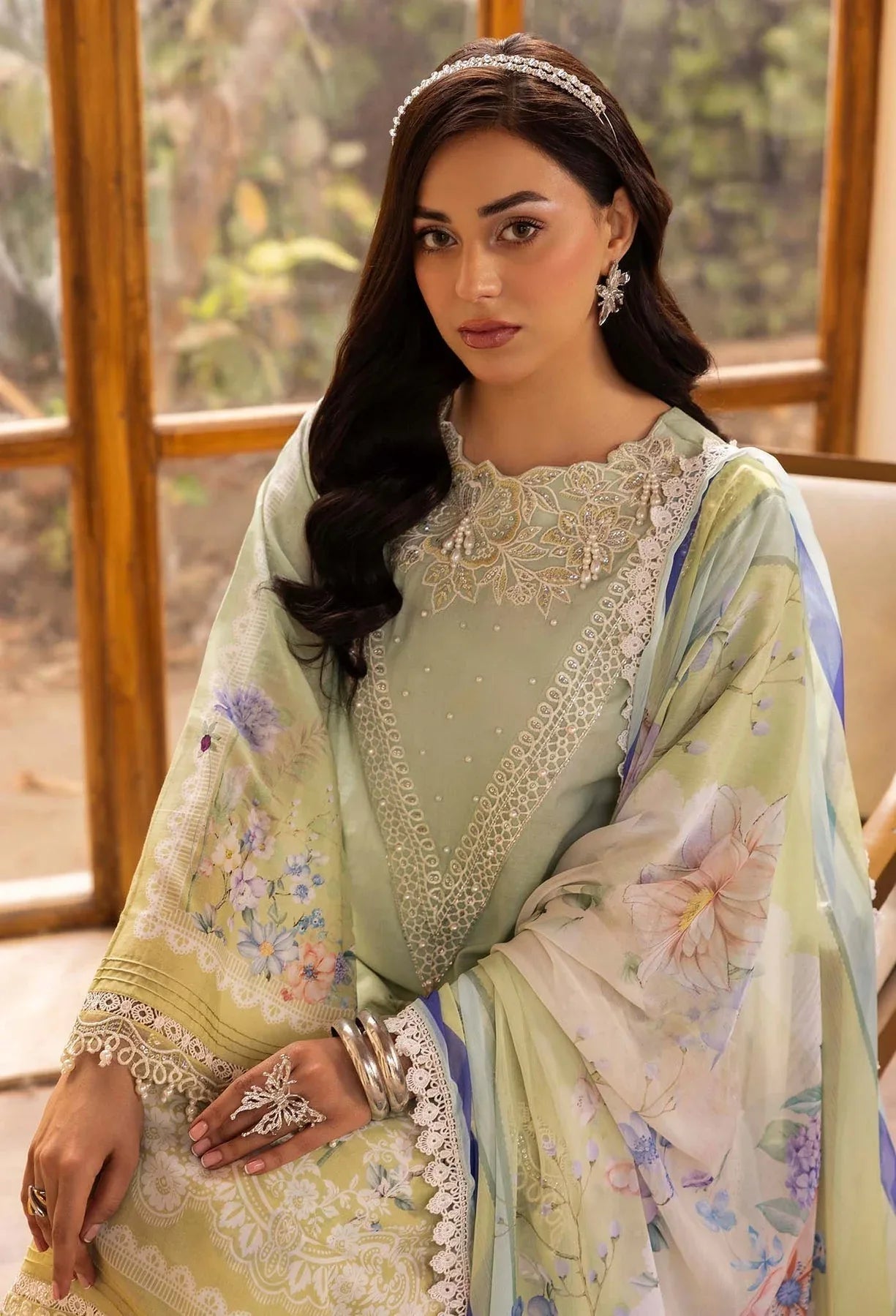 Adans Libas | Chantelle Print Lawn | CHANTELLE 99956 - Aqsa Fabrics