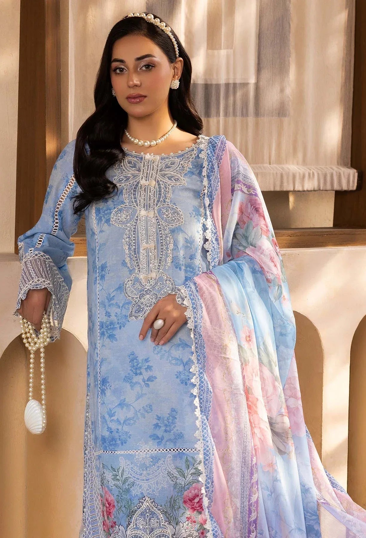 Adans Libas | Chantelle Print Lawn | CHANTELLE 99955 - Aqsa Fabrics