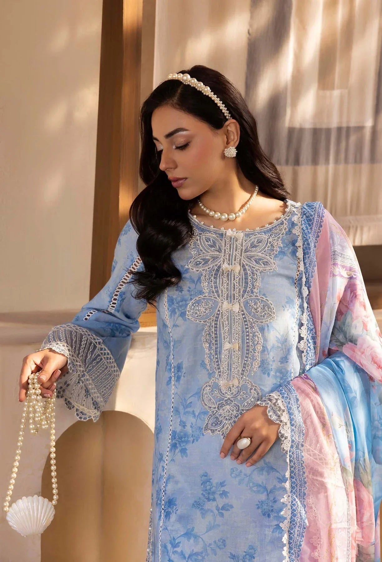 Adans Libas | Chantelle Print Lawn | CHANTELLE 99955 - Aqsa Fabrics