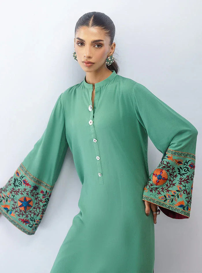Zainab Chottani | Aara Moonsoon Edit | Mint Escape - Aqsa Fabrics