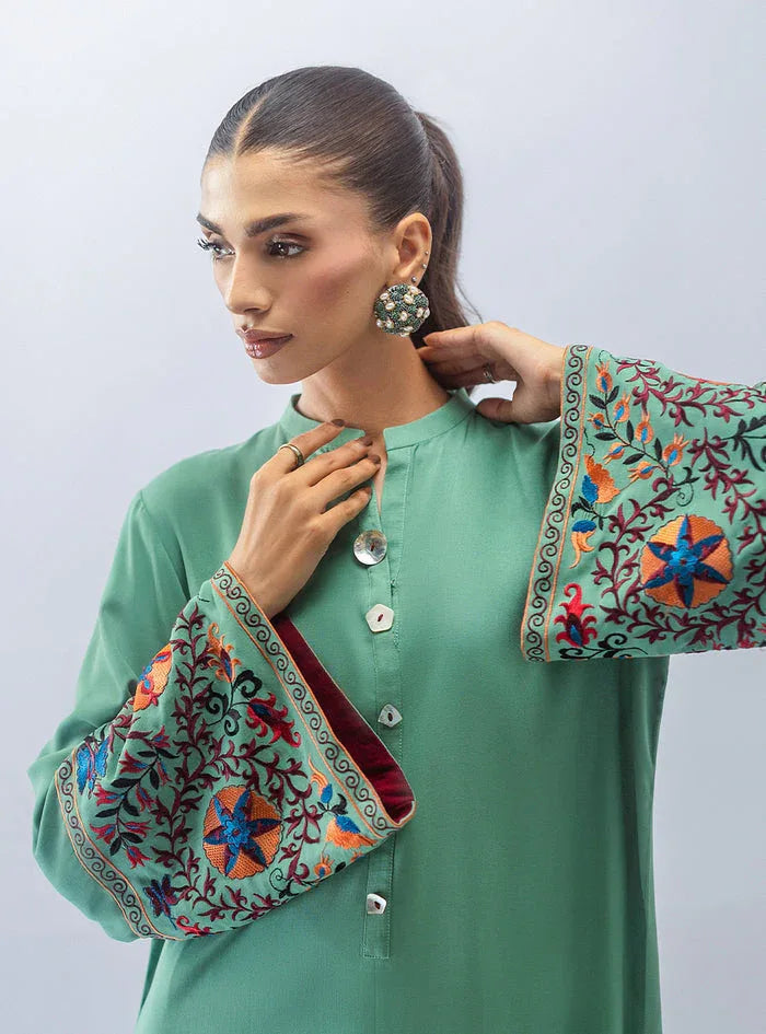 Zainab Chottani | Aara Moonsoon Edit | Mint Escape - Aqsa Fabrics