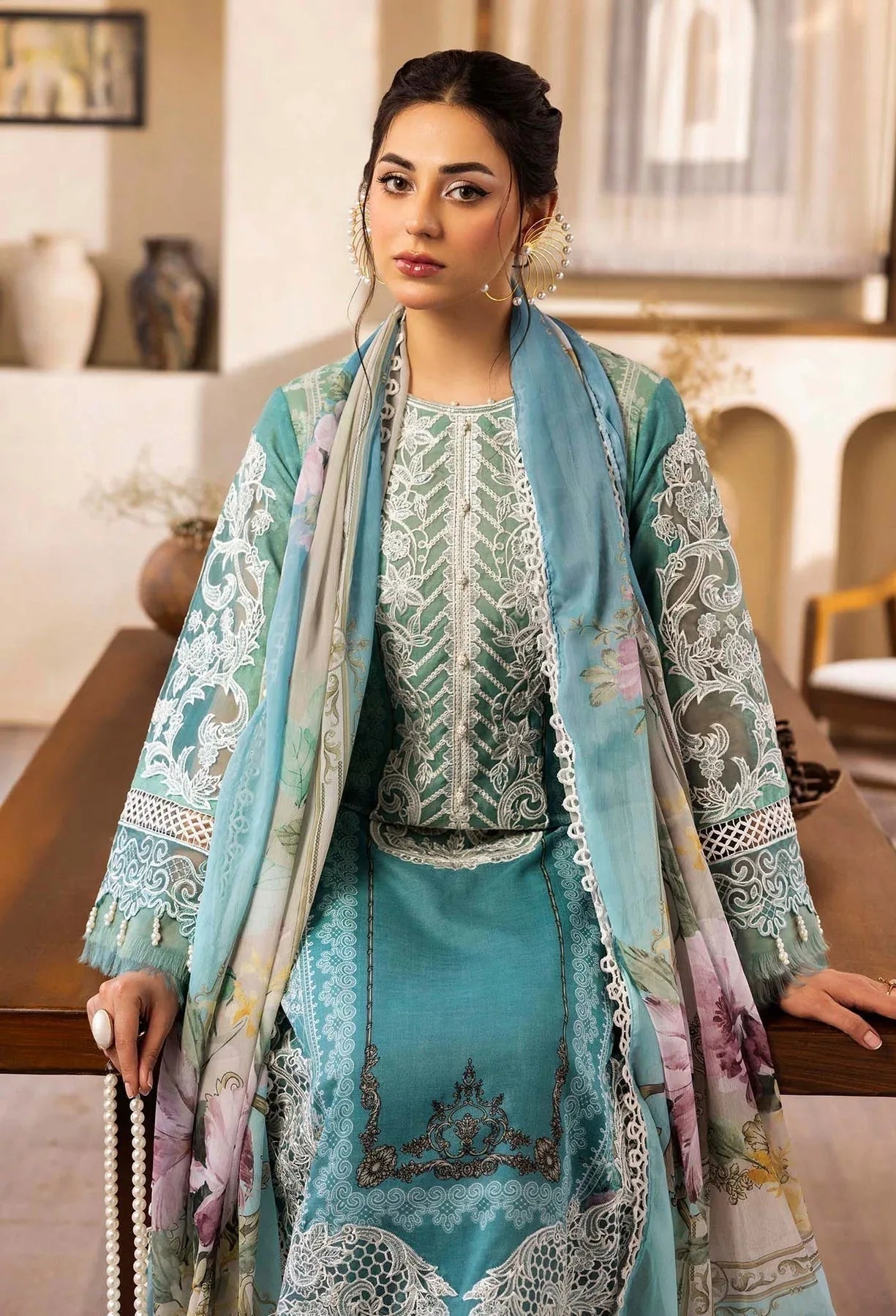 Adans Libas | Chantelle Print Lawn | CHANTELLE 99954 - Aqsa Fabrics