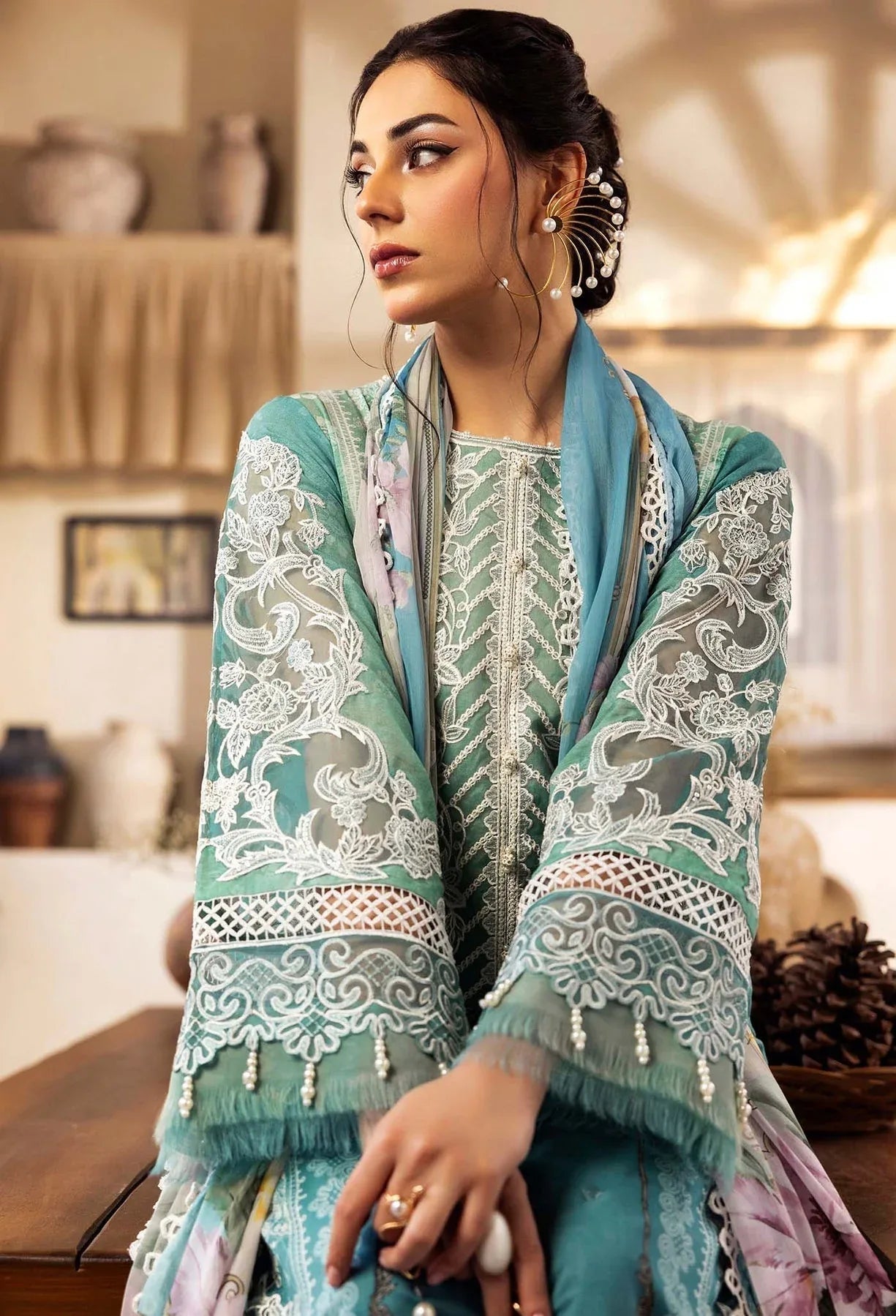 Adans Libas | Chantelle Print Lawn | CHANTELLE 99954 - Aqsa Fabrics