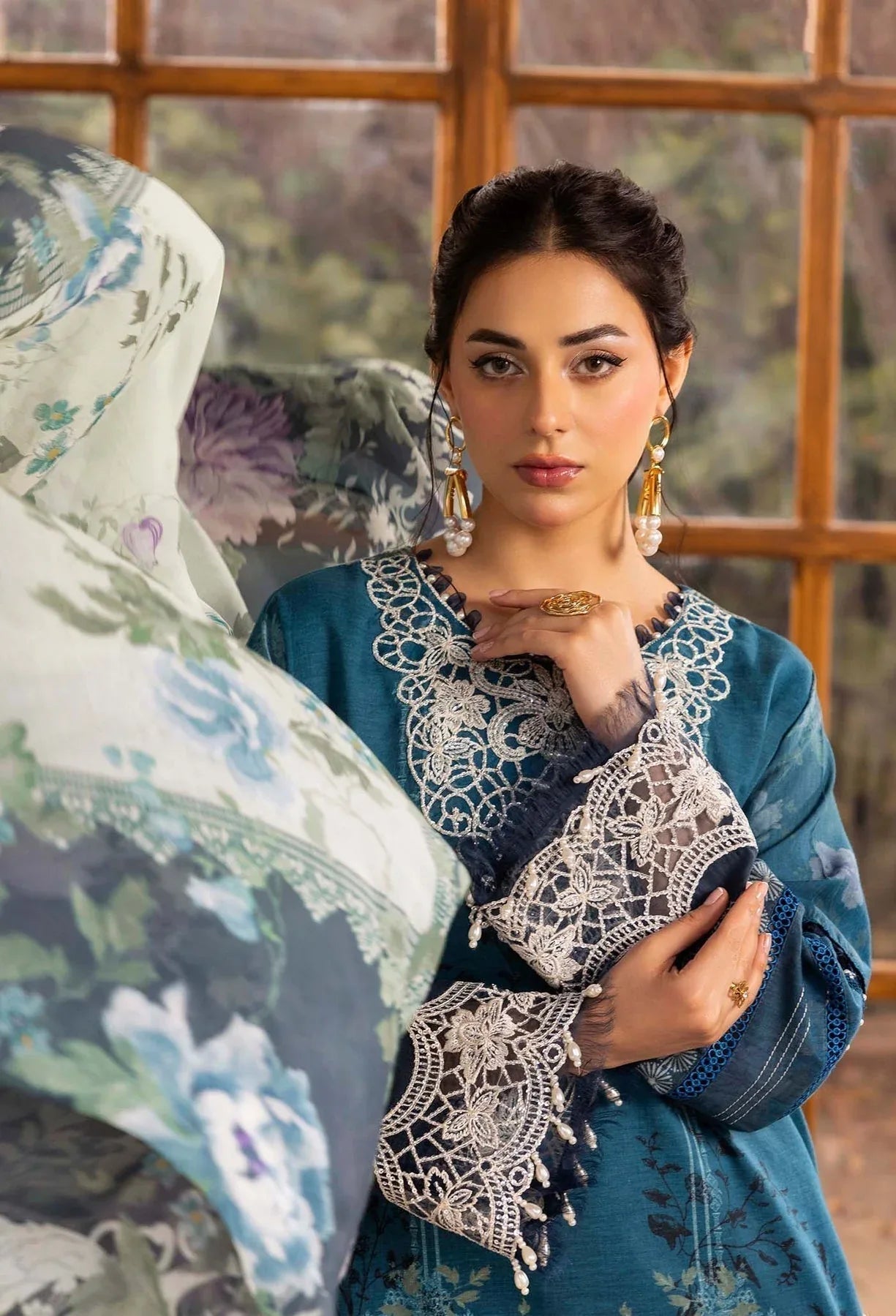 Adans Libas | Chantelle Print Lawn | CHANTELLE 99952 - Aqsa Fabrics