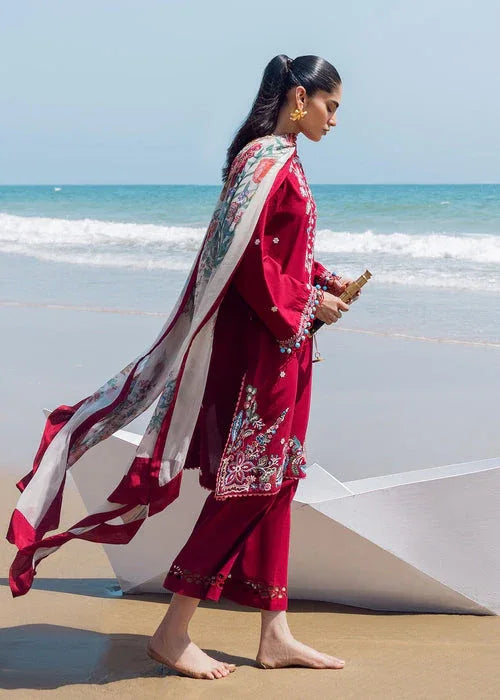 Sadaf Fawad Khan | Siraa Lawn 25 | Floral Paisley - Aqsa Fabrics