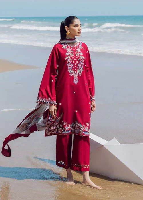 Sadaf Fawad Khan | Siraa Lawn 25 | Floral Paisley - Aqsa Fabrics