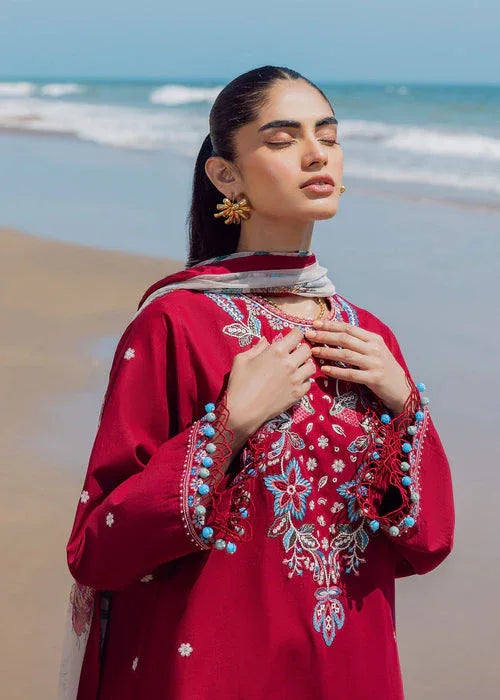 Sadaf Fawad Khan | Siraa Lawn 25 | Floral Paisley - Aqsa Fabrics