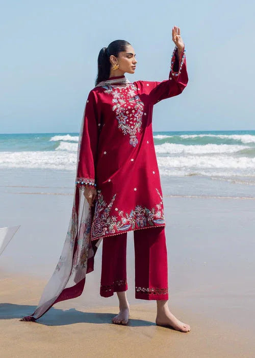 Sadaf Fawad Khan | Siraa Lawn 25 | Floral Paisley - Aqsa Fabrics