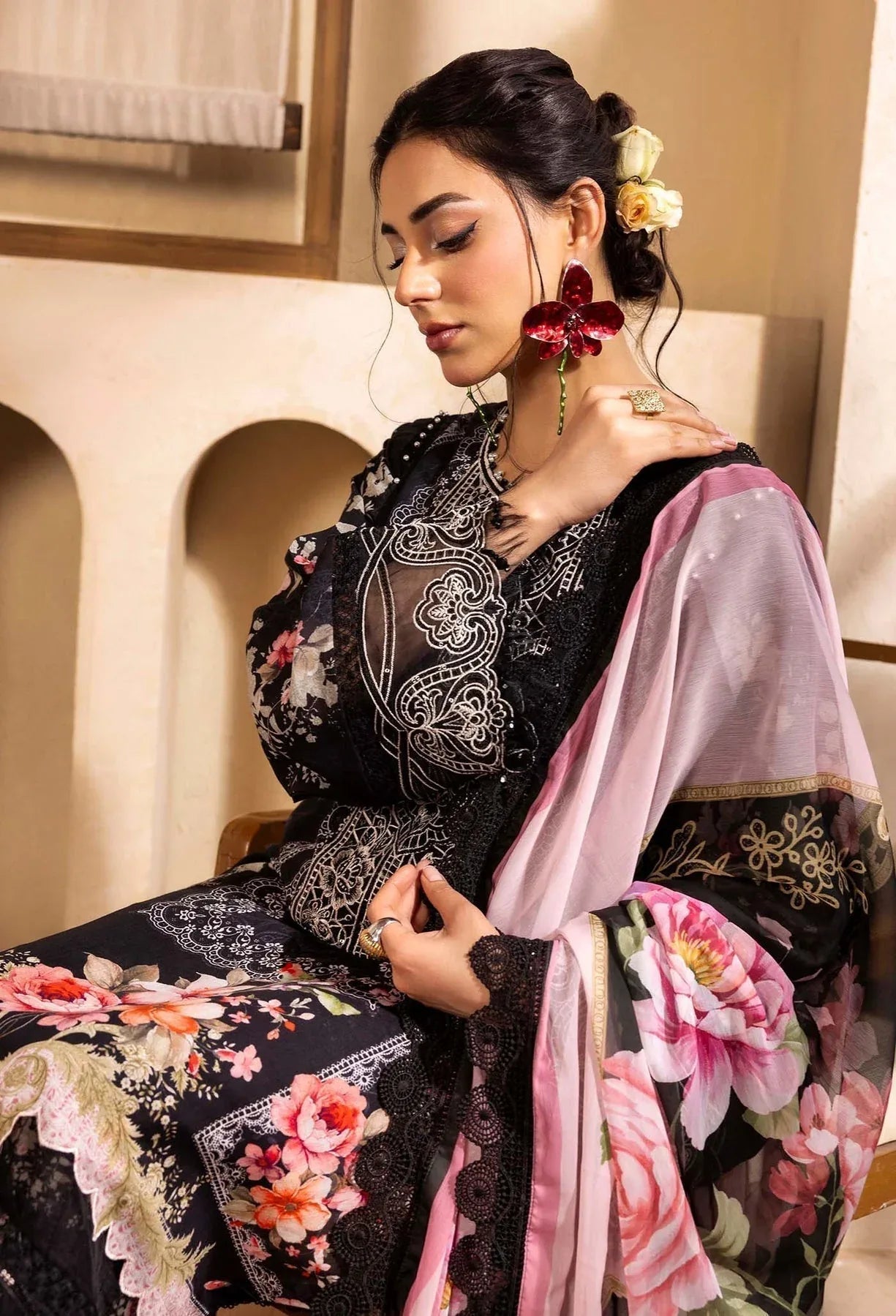 Adans Libas | Chantelle Print Lawn | CHANTELLE 99951 - Aqsa Fabrics