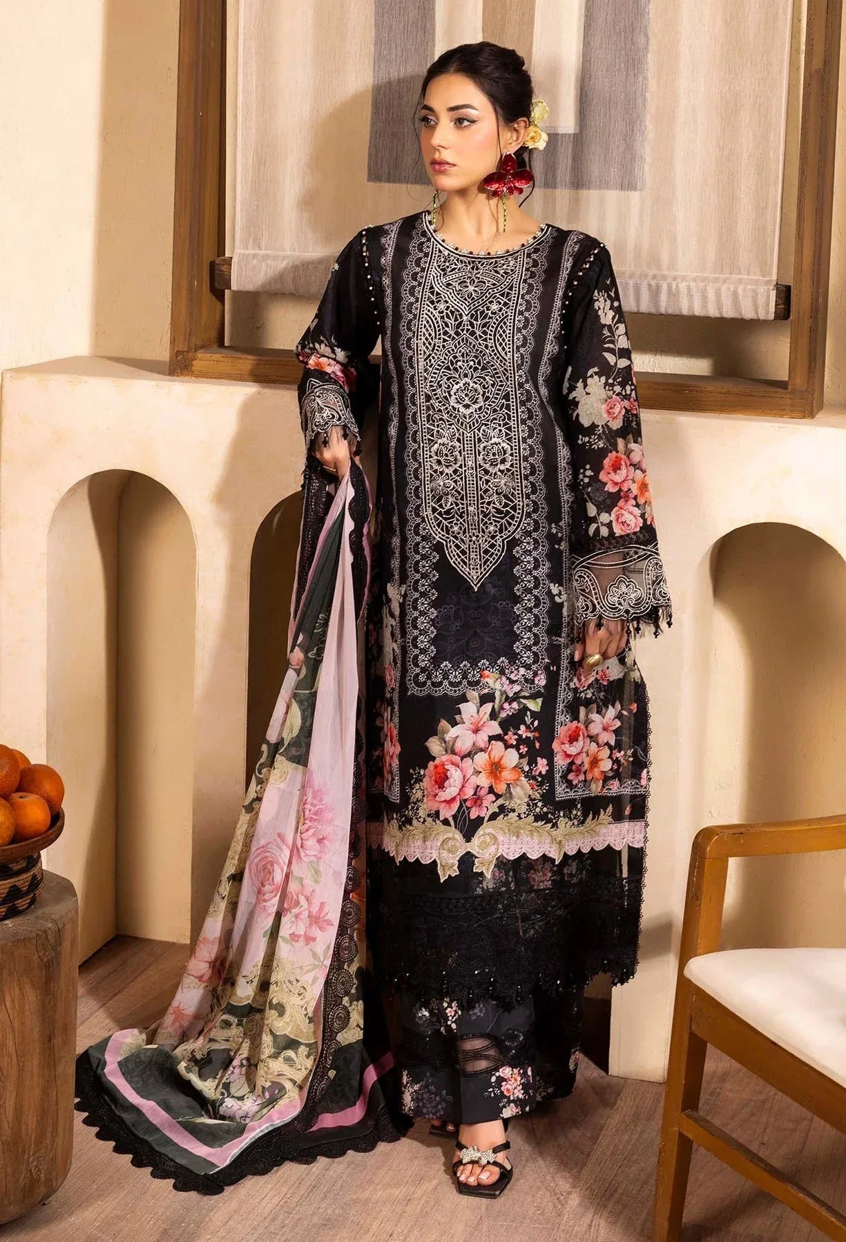 Adans Libas | Chantelle Print Lawn | CHANTELLE 99951 - Aqsa Fabrics