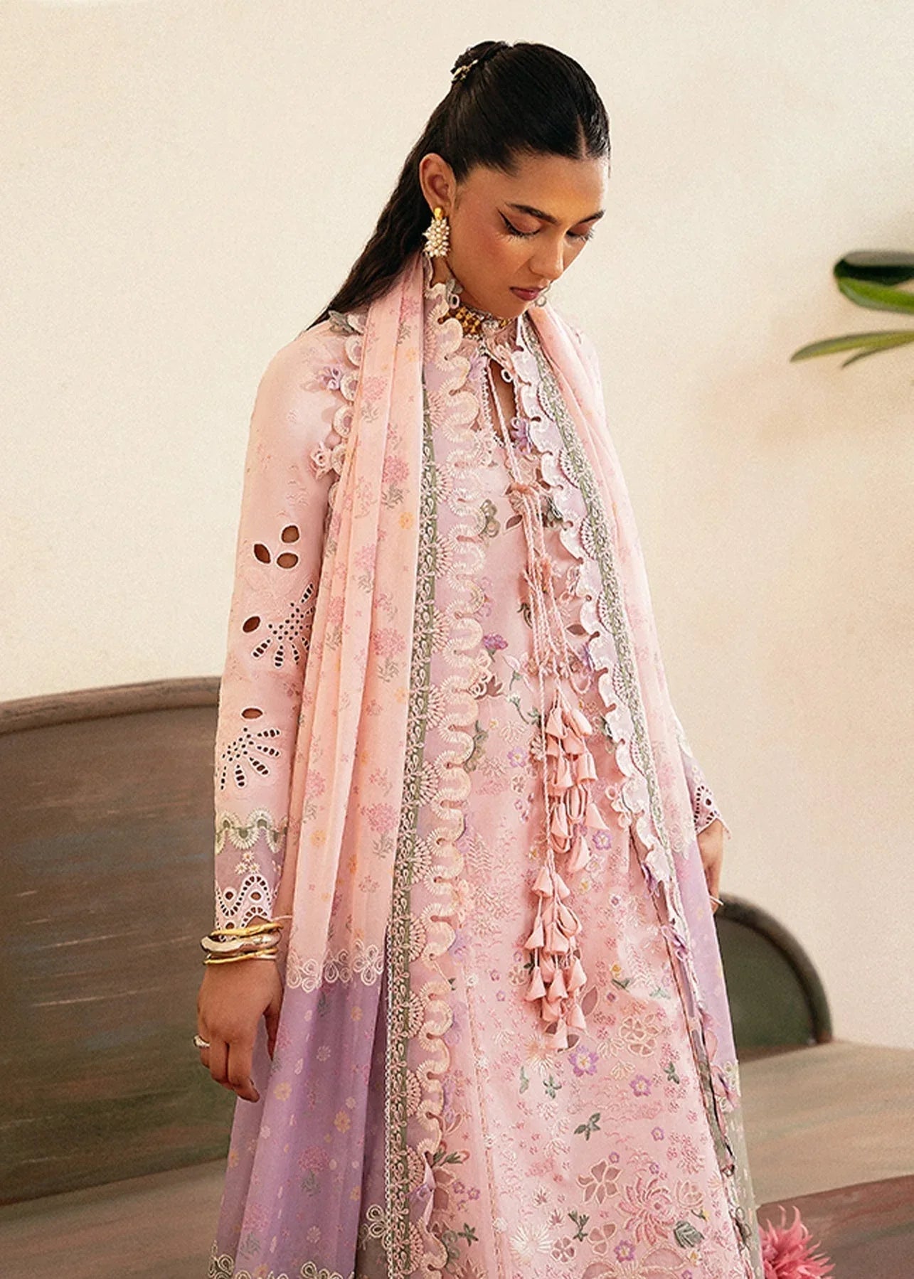 Suffuse | Luxury Lawn 25 | LEENA - Aqsa Fabrics