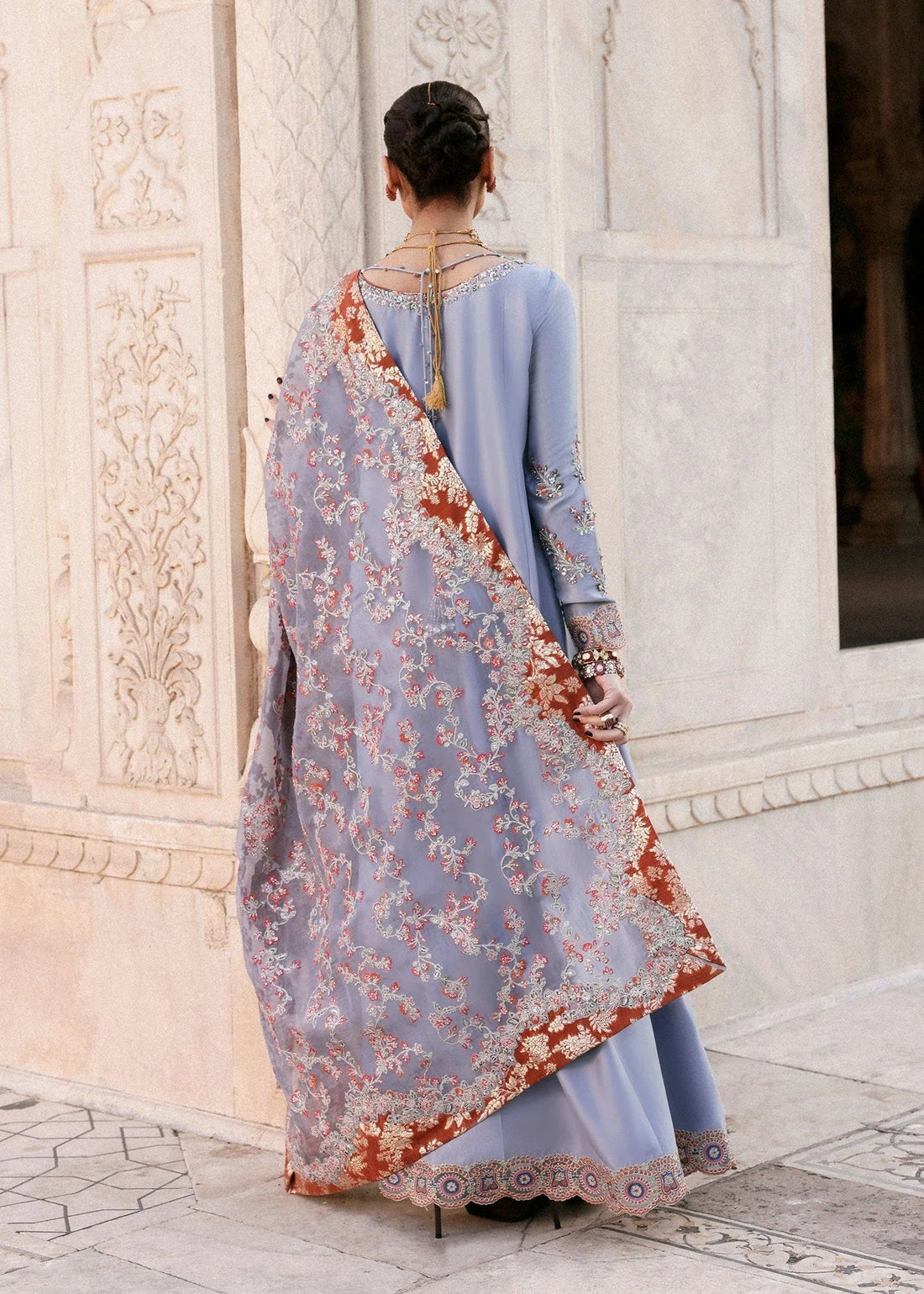 Hussain Rehar | Luxury Pret AW 25 | Periwina - Aqsa Fabrics