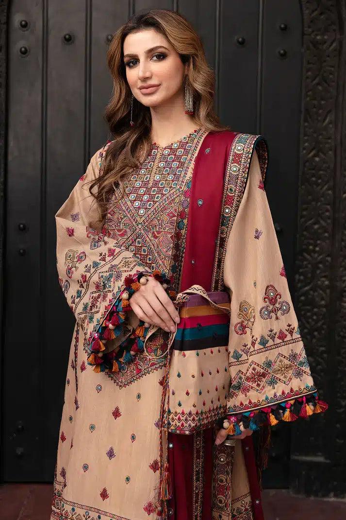 Jazmin | Dastaan Luxury Winter 23 | D3 - Aqsa Fabrics