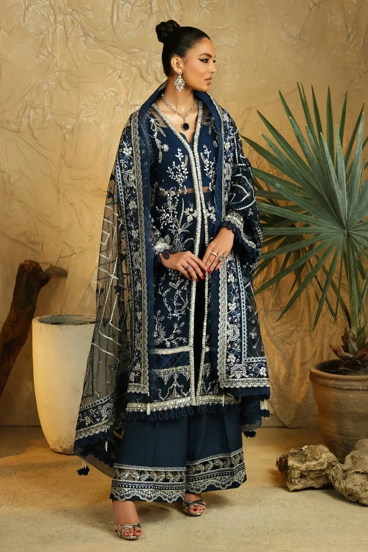 Mina Kashif | Kahani Luxury Formals 23 | Emerald - Aqsa Fabrics