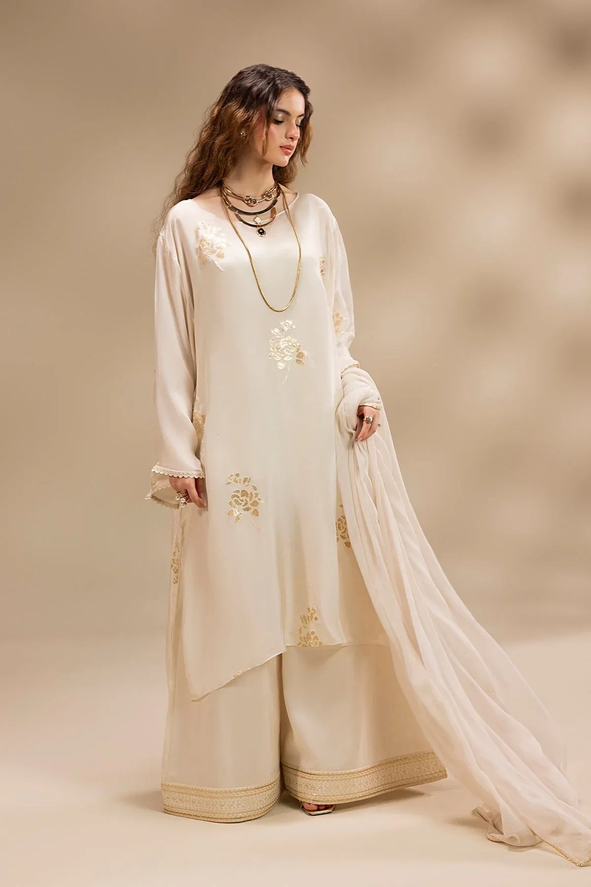 Erum Khan | Lillia Summer Edit | Moon Pearl - Aqsa Fabrics