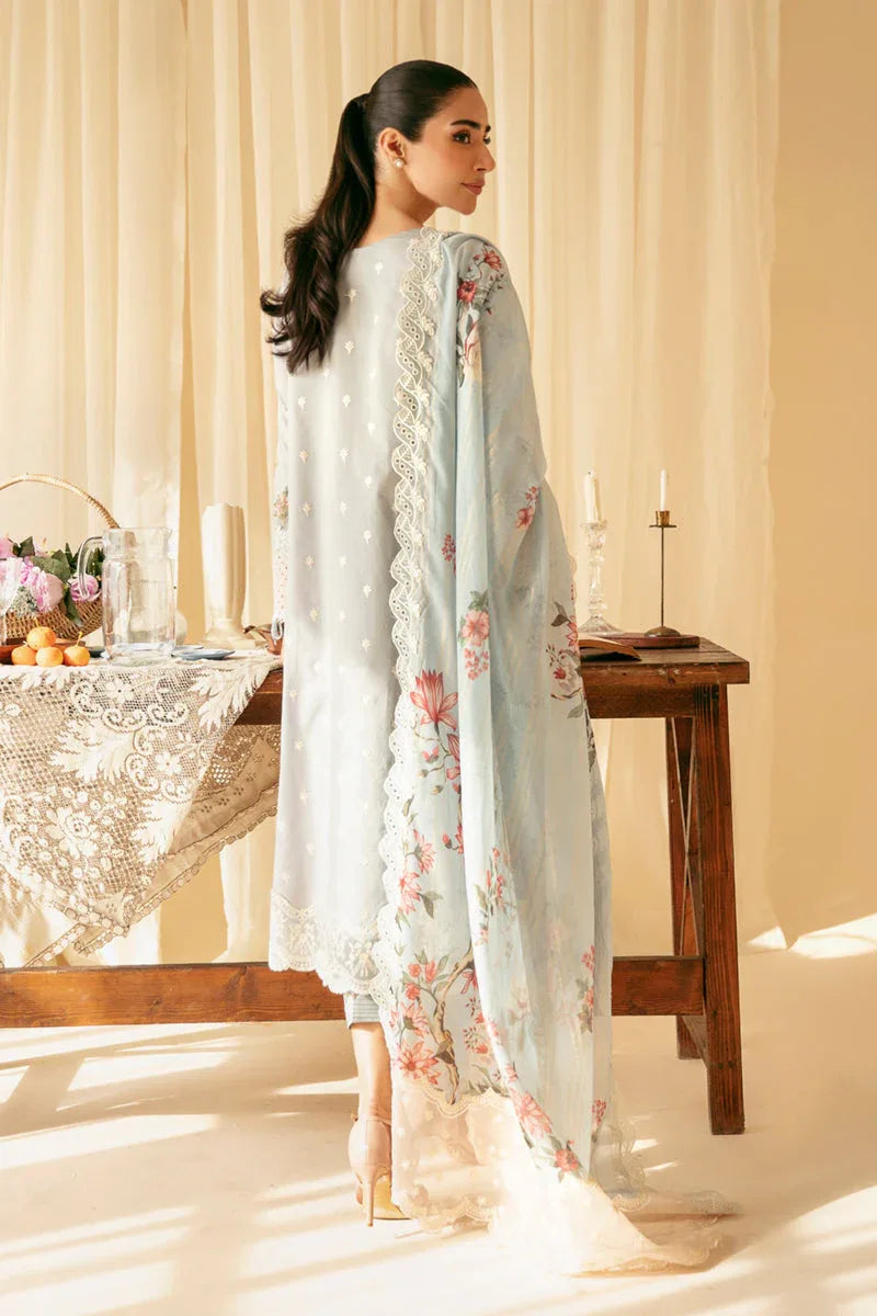 Qalamkar | Qlinekari Luxury Lawn | SQ-15 NEYLAN - Aqsa Fabrics