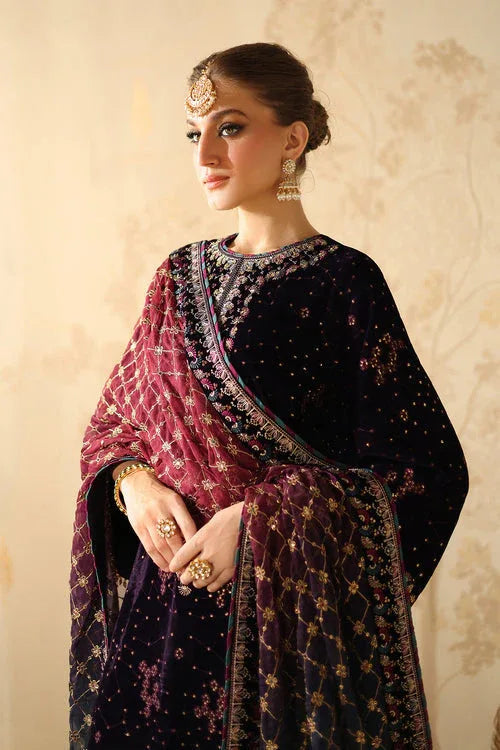 Baroque | Velvet 25 | UF-4319 - Aqsa Fabrics