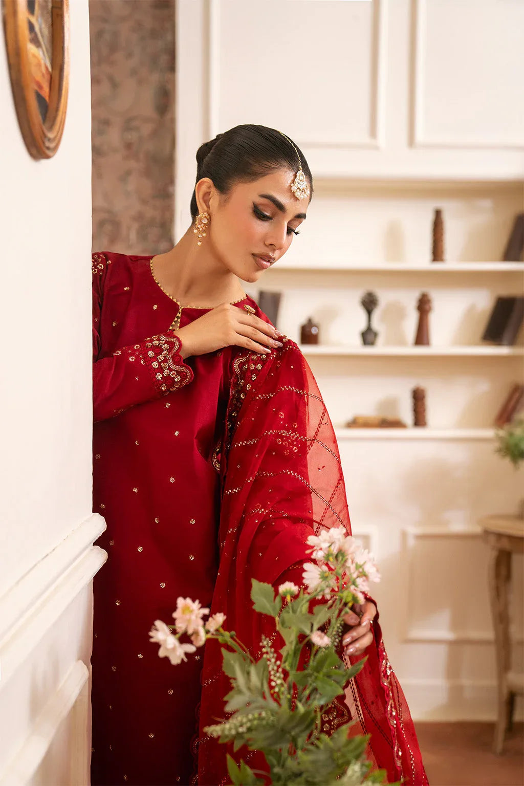 Neeshay | Luxe Pret | Crimora - Aqsa Fabrics