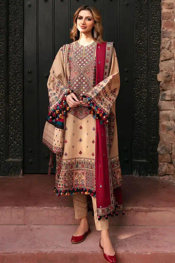 Jazmin | Dastaan Luxury Winter 23 | D3 - Aqsa Fabrics