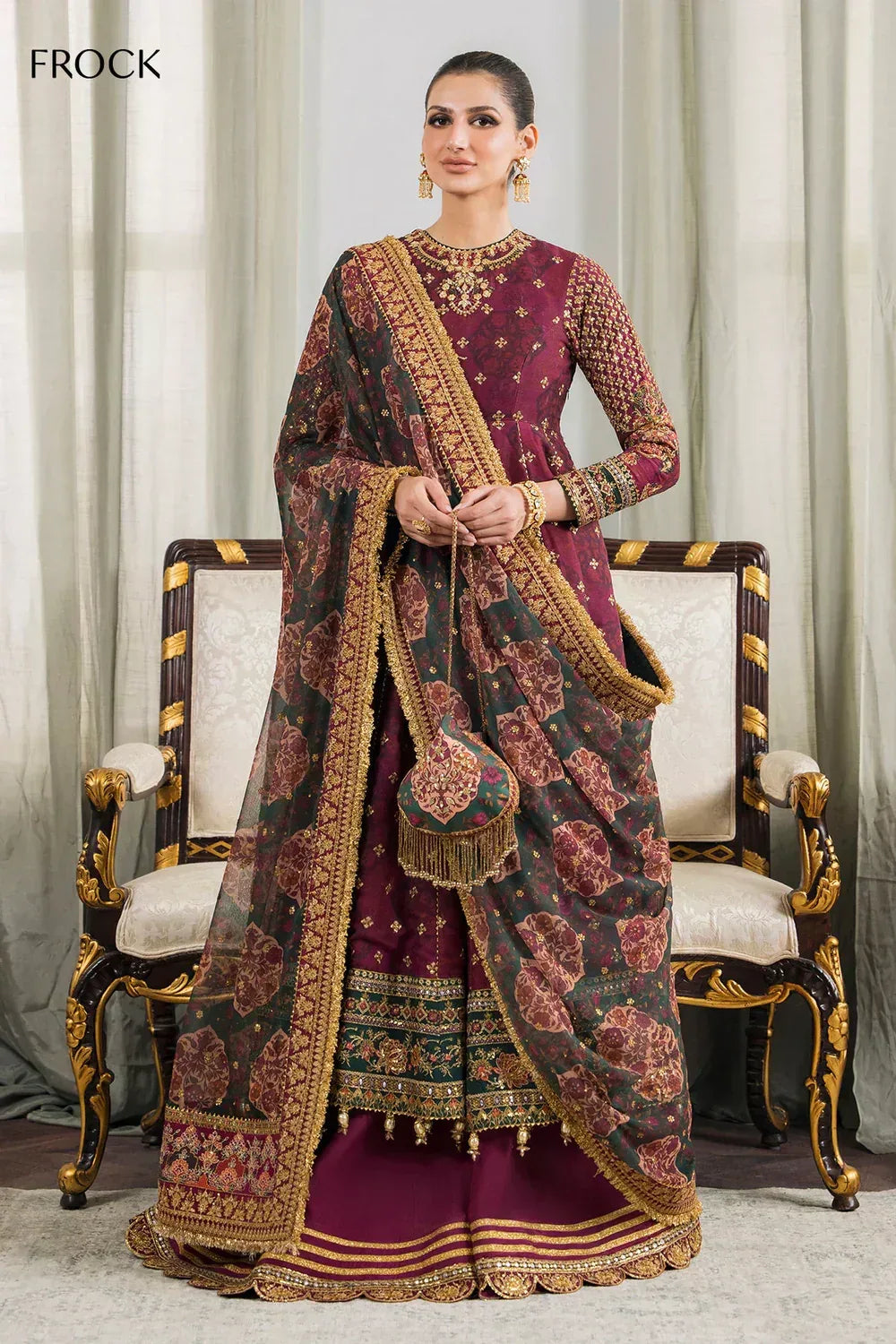 Baroque | Chantelle Embroidered Collection | CH12-03 - Aqsa Fabrics