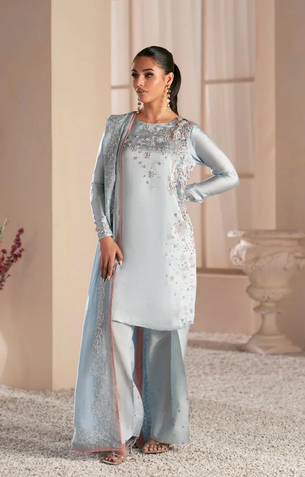 Ajr Couture | Symphony Luxe Festive 25 | Midnight Bloom - Aqsa Fabrics