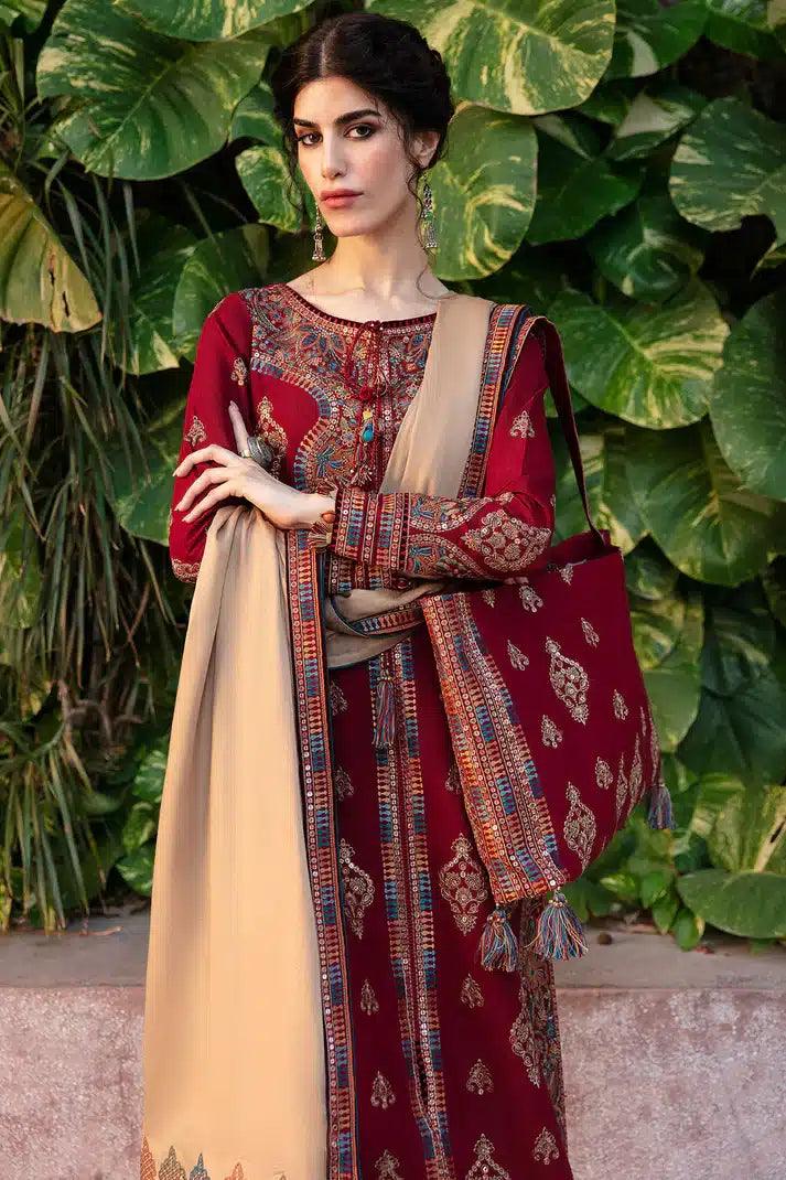 Jazmin | Dastaan Luxury Winter 23 | DW23-D1 - Aqsa Fabrics