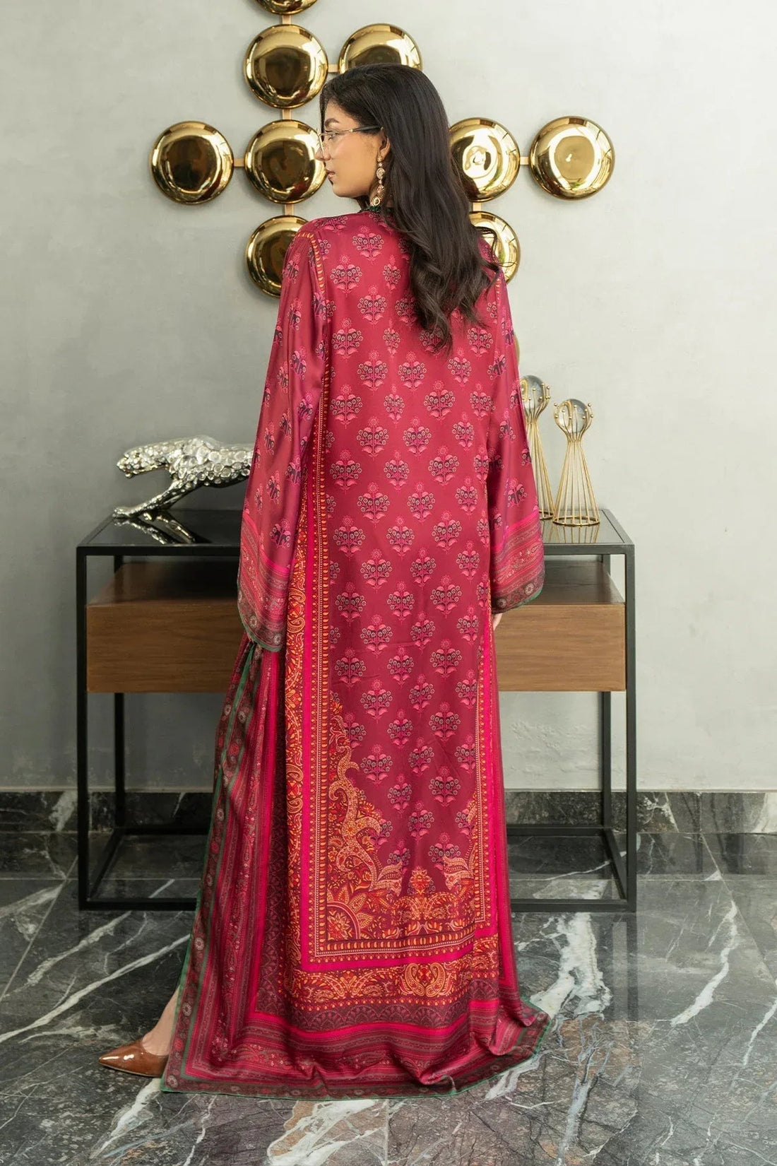 Erum Khan | Eid Edit 25 | Berry Babe - Aqsa Fabrics