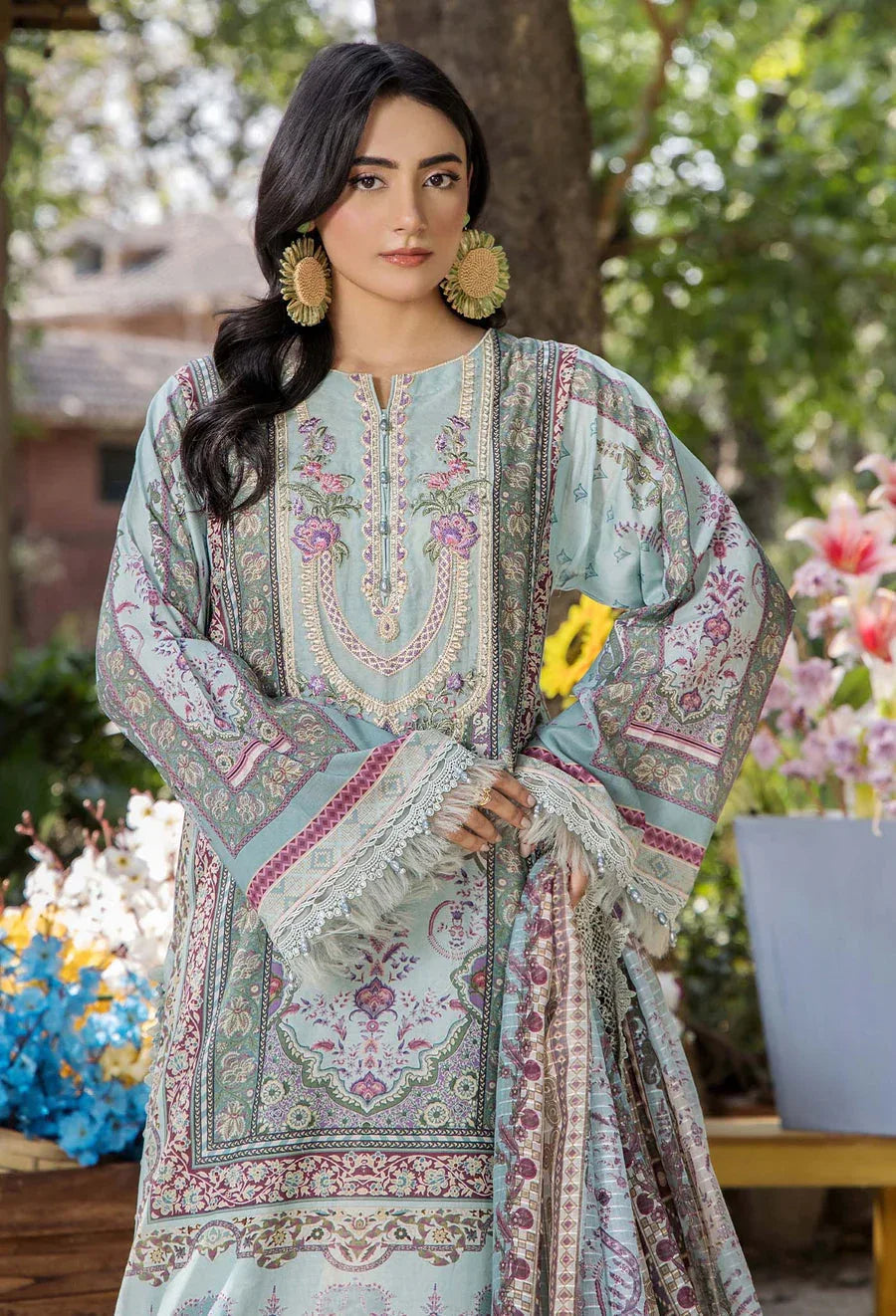 Adans Libas | Jasmine Lawn | JASMINE 2361 - Aqsa Fabrics