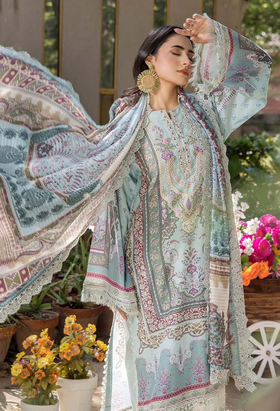 Adans Libas | Jasmine Lawn | JASMINE 2361 - Aqsa Fabrics