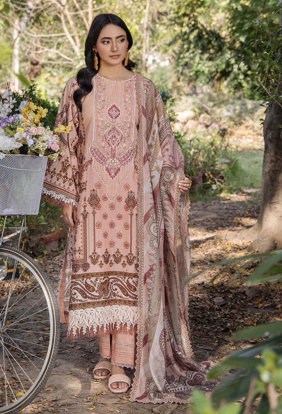 Adans Libas | Jasmine Lawn | JASMINE 2363 - Aqsa Fabrics