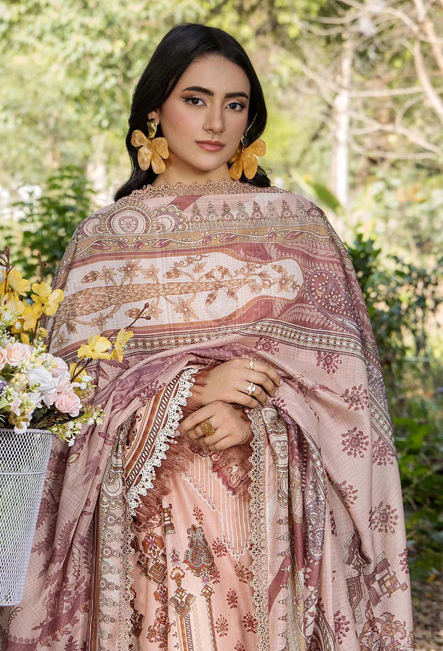 Adans Libas | Jasmine Lawn | JASMINE 2363 - Aqsa Fabrics